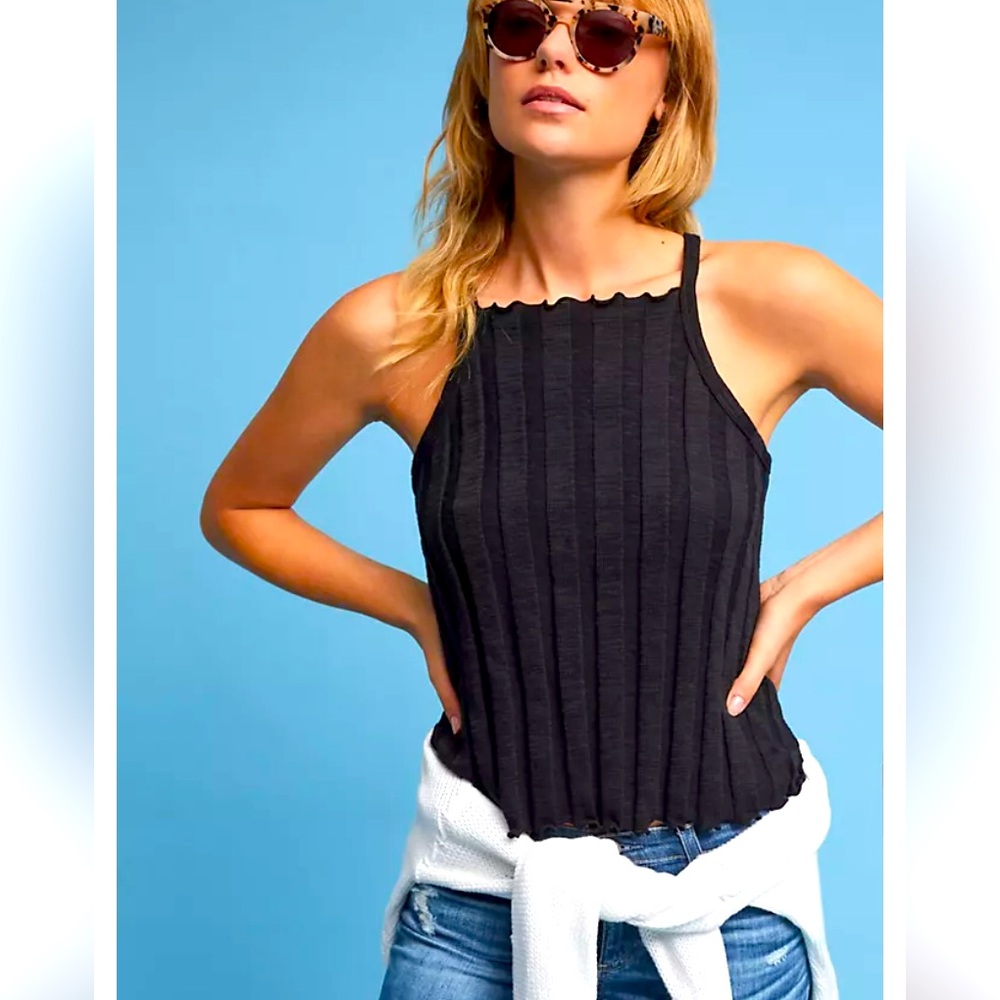 Kaden Ribbed Tank Top - Anthropologie